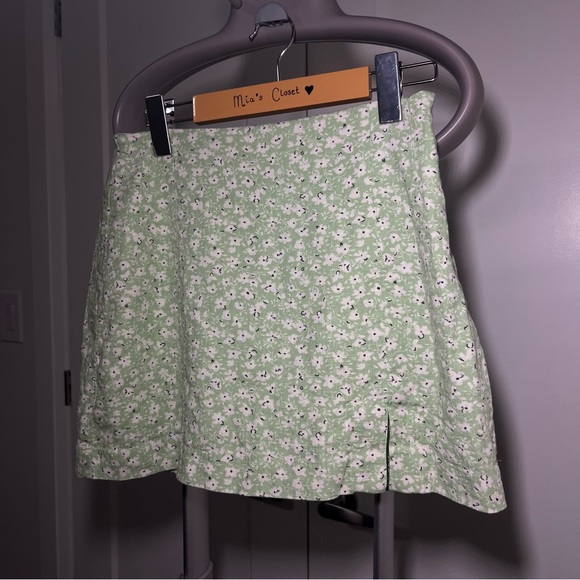 MANGO - Floral - Green & White - Skirt - Women’s S - Picture 4 of 9